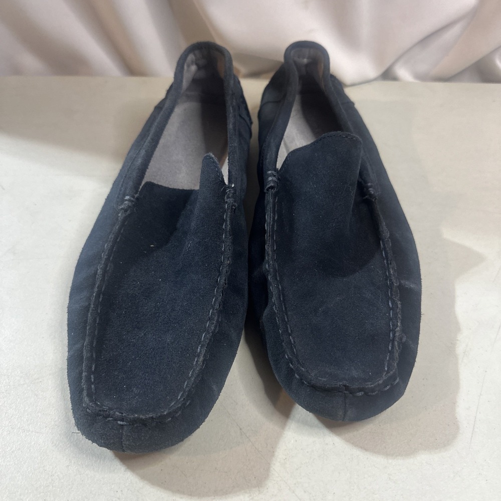 Calvin Klein Mens Blue Suede Leather Driving Mocs Moccasins Loafers Shoes 10.5 M